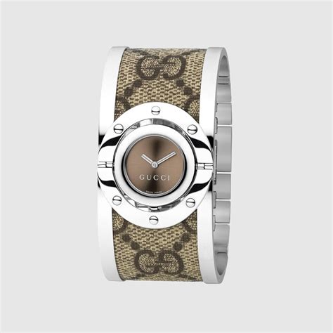 montre gucci twirl|Twirl watch, 23.5mm in stainless steel .